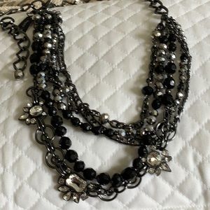 CHAIN BELT. ADJUSTABLE w/5 MULTI CHAINS & BLING